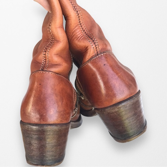 *SOLD*  DEXTER Authentic Vintage Retro 1970s Tall Zip Boots - 5.5 - Picture 7 of 9